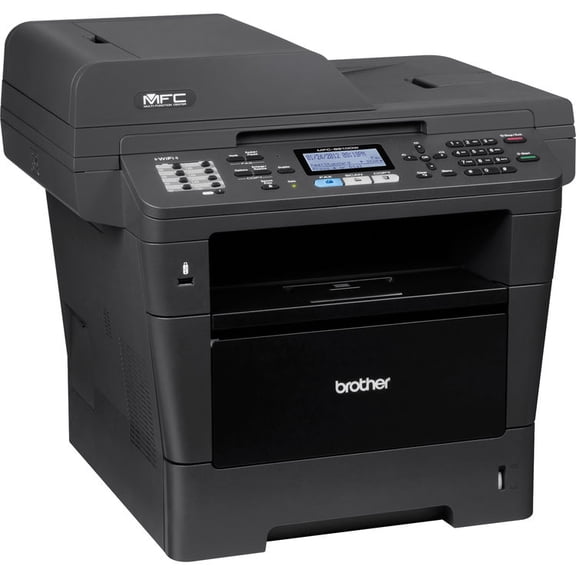 Brother MFC-8910DW Wireless Monochrome All-in-One Laser Printer, 42 ppm, Duplex Print/Scan/Copy/Fax, USB/Ethernet, Compact Office Multifunction
