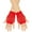 Red, variant on WTXUE Gloves Mittens Short Mesh Fishnet Gloves Fingerless for Women White One Size