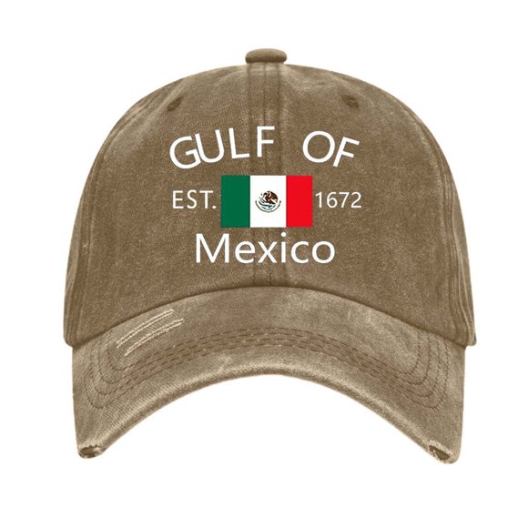 GDREDA Summer Hats for Men Mexico Floral Print Sun Hat Stylish Casual Cap For Outdoor Activities Khaki,One Size