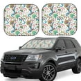 thumbnail image 6 of Kdxio Fairy Flower Print 2-Piece Sun Shade Front Windshield - Foldable Car Front Window Sunshades for Most Sedans SUV Truck, 6 of 6