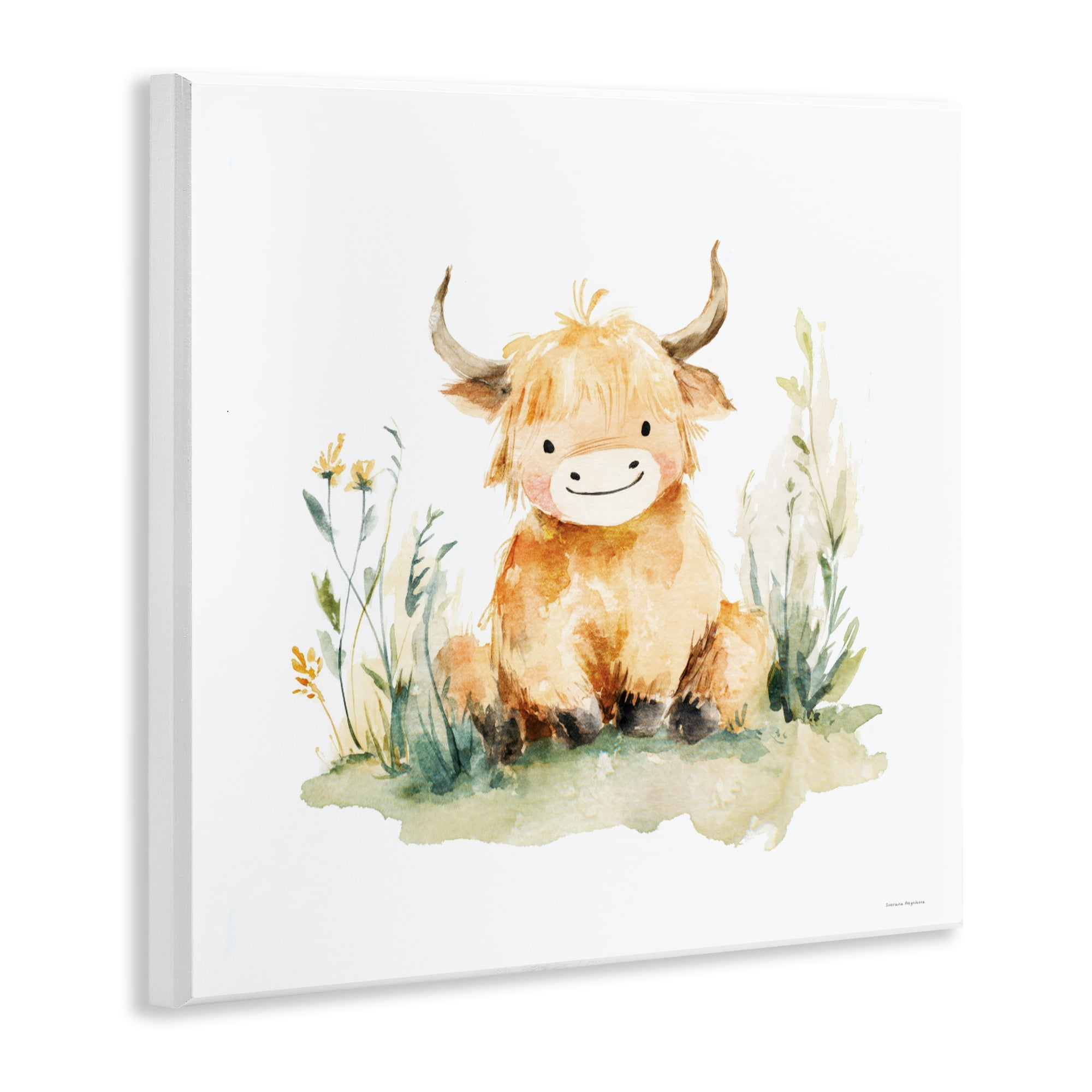 Stupell Industries Little Highland Calf Wall Plaque Art, design by Svetlana Aleynikova