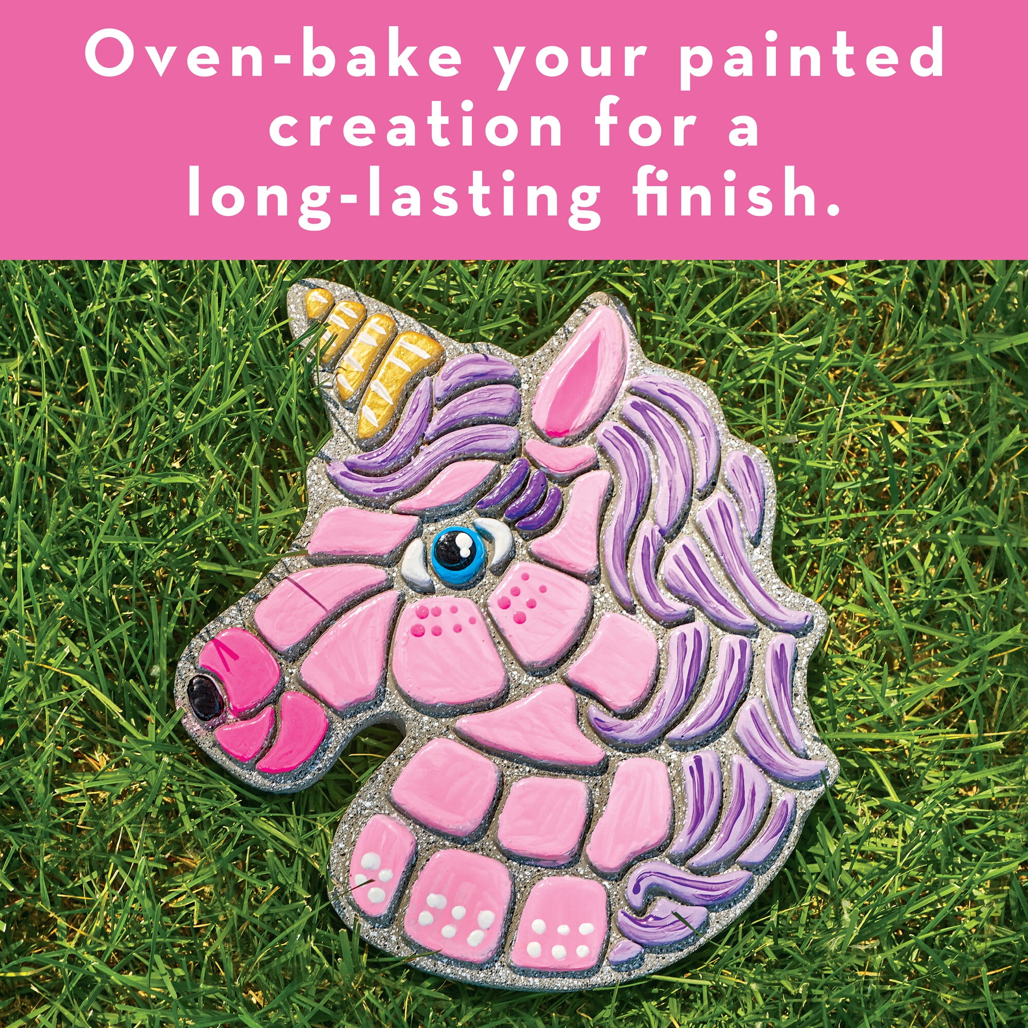 MindWare Paint Your Own: Paint Your Own Stepping Stone, Paint, Bake and Display