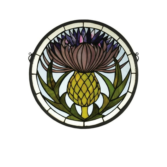 Thistle Medallion Window Panel