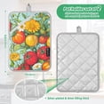 thumbnail image 6 of Yayeee Pot Holders Kitchen Heat Resistant with Pocket 7"x9.8" Cotton Oven Cooking Hot Pads, Vibrant Tomatoes, 6 of 7