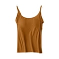 thumbnail image 4 of Tsesme Plus Size Camisole for Women, Adjustable Spaghetti Strap Tank Tops with Built-In Bra, Loose Sleeveless Cami Tops XL, 4 of 9