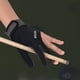 thumbnail image 4 of 1pc Guante de billar de tres dedos Guante de mano izquierda elástico antideslizante de silicona - Talla M (Negro), 4 of 5