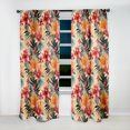 thumbnail image 3 of Designart "Sunset In The Tropics I" Floral Blackout Curtain Single Panel, 3 of 4