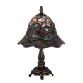 thumbnail image 1 of 13.5"H Tiffany Peacock Feather Mini Lamp, 1 of 1