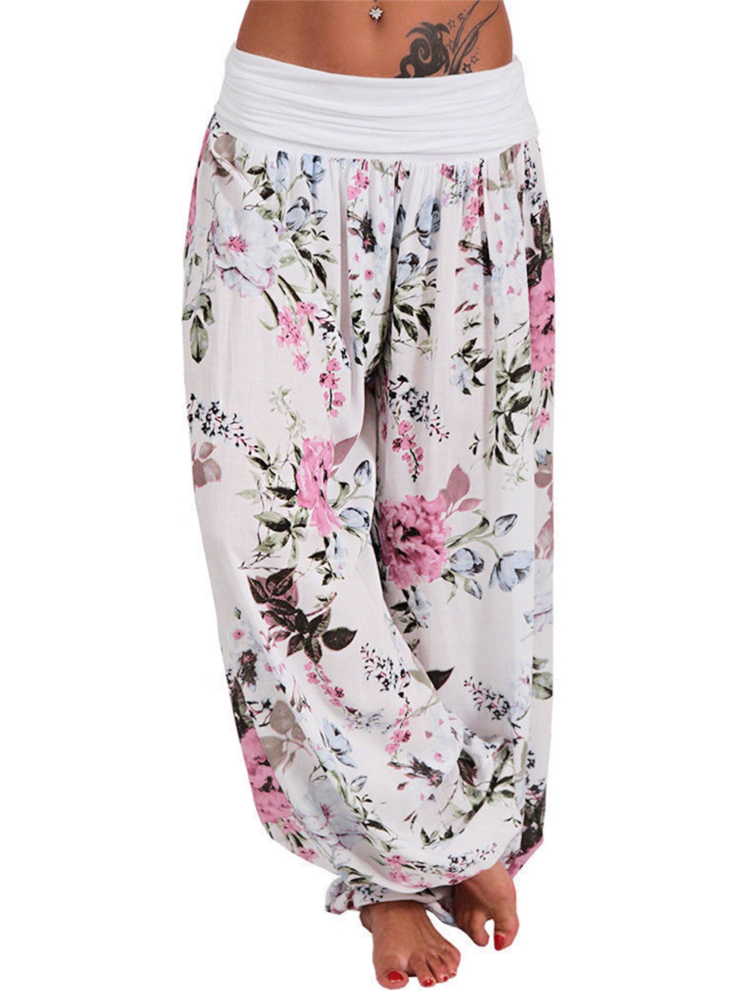 floral harem pants