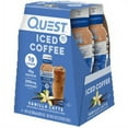 thumbnail image 3 of Quest Nutrition Iced Coffee Vanilla Latte, 200mg of Caffeine, 10g of Protein, 4 Count, 3 of 9