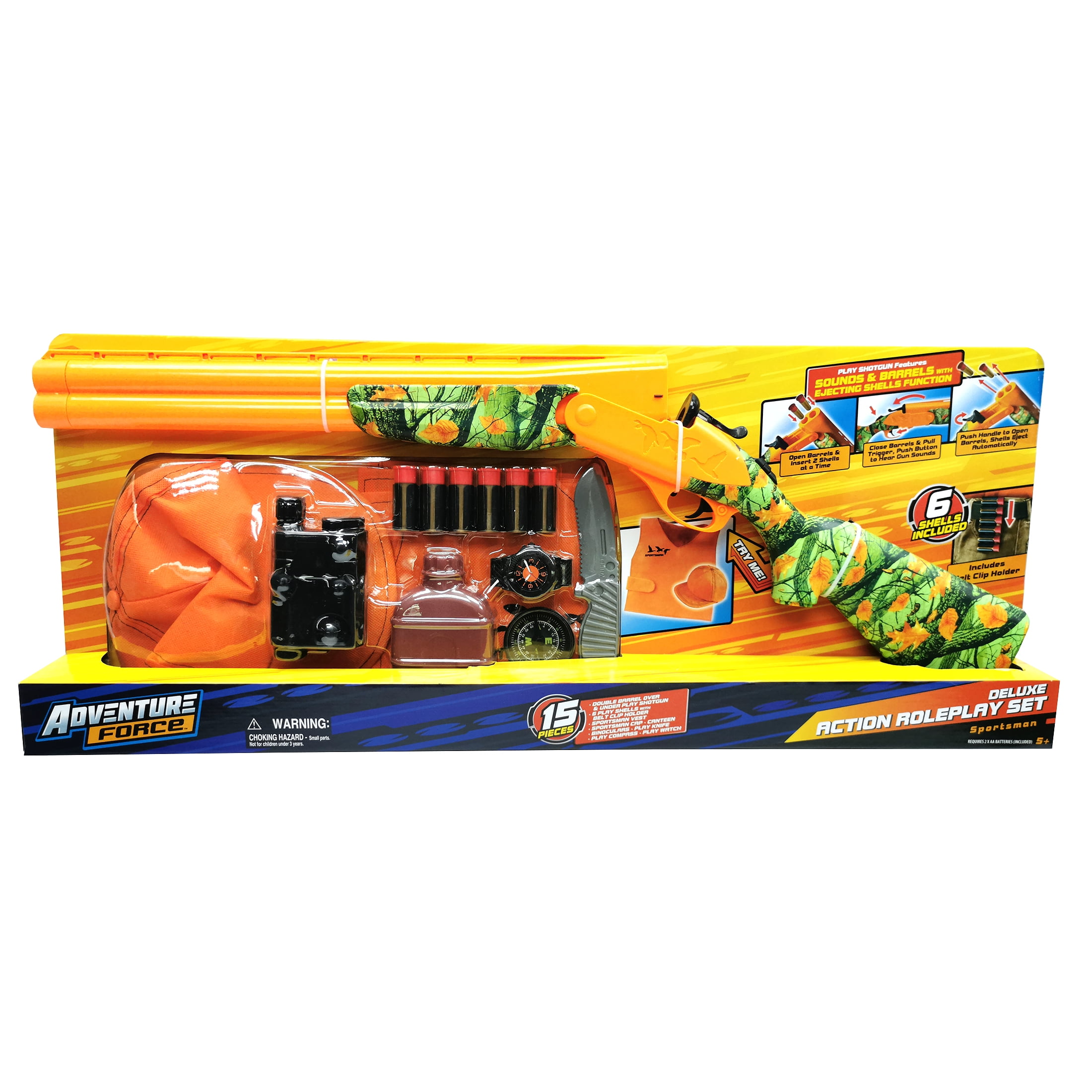 Adventure Force Sportsman Deluxe Action Roleplay Set, 15 pc