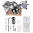 thumbnail image 1 of ZZYYZZ Chinese Popcorn Maker, Chinese Popcorn Machine, High Pressure Popcorn Popper with Valve, Stainless Steel Hand Popcorn Cannon, for Home Party, L, 1 of 8