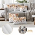 thumbnail image 6 of Maple Leaf Fall Outdoor Waterproof Pillow Covers, Thanksgiving Autumn Botanical Watercolor Decorative Square Throw Pillowcase Sofa Cushion Sham for Patio/Couch/Chair, 20"x20" 2 Pack, 6 of 8