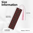 thumbnail image 3 of Kdxio Rose Print Metal Tassel Bookmarks,Perfect Gift for Art Lovers and Bookworms Metal Bookmarks for Women, 3 of 8