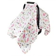 thumbnail image 2 of Baby Car Seat Cover, Infant Carseat Canopy Newborn Carrier Stroller Covers for Girls Boys, Lightweight Breathable Fit Summer Spring Autumn, 2 of 6