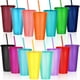 thumbnail image 1 of Vaso Honeydak de plástico de 700 a 800 ml, 15 unidades, con pajita y tapa, 1 of 6