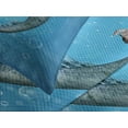 thumbnail image 4 of Ambesonne Ocean Quilted Bedspread Set 3 Pcs, Mermaid Myth Creature, Queen Size, Blue, 4 of 5