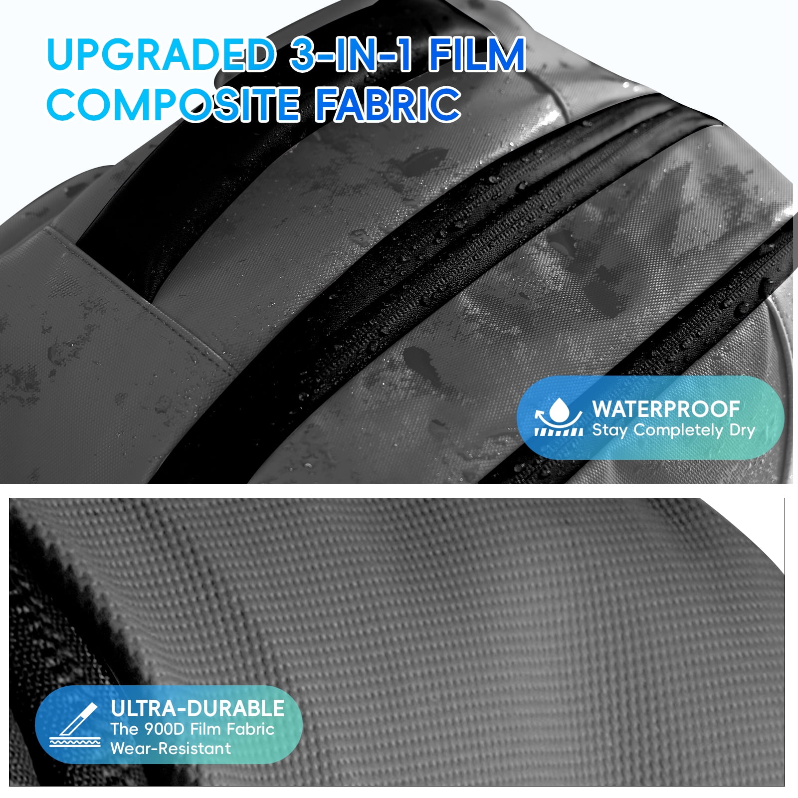 Fegat Vacuum Backpack for Travel,60L Expandable Compression Bag with Pump & TSA Lock,Vacuum Seal Backpack Flight Approved,Airbag Personal Item Carry on Backpacks for Travel Business
