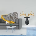 thumbnail image 2 of Manta de punto,Manta de punto decorativa para el hogar,Estatua de cabeza de ciervo,Decoración de pared con cabeza de ciervo,animales,adorno para el hogar,Esculturas de alce de pared con cabeza, 2 of 8