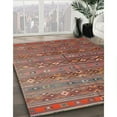 thumbnail image 3 of Ahgly Company Machine Washable Indoor Square Traditional Dark Almond Brown Area Rugs, 6' Square, 3 of 7