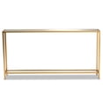 thumbnail image 2 of Baxton Studio Alessa Table Console Moderne et Contemporaine en Métal Doré et Verre Miroir, 2 of 5