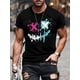 thumbnail image 1 of Camiseta con estampado de cara sonriente malvada para hombre (2024), cuello redondo y manga corta, estilo casual y moderno para primavera, verano y otoño. Camiseta para adultos, hombres, mujeres, adol, 1 of 7