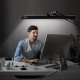 thumbnail image 5 of LED Architect Desk Lamp with Clamp, Metal Swing Arm 2000 Lume Dimming Office Table Lamp for Task Work Drafting Reading Desktop, 117PCS Bright LEDs, 24W Workbench Lamp(Black), 5 of 6
