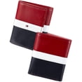 thumbnail image 2 of Cartera de piel Tommy Hilfiger triple para hombre rojo/blanco/azul, 2 of 6