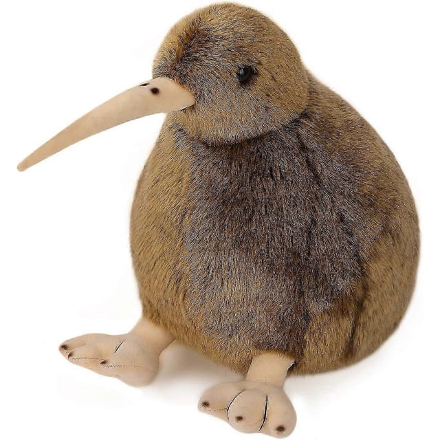 Kiwi Bird Plush Toy, Stuffed Animal Furry Kiwi Plushie Doll, Soft Fluffy Like Real Bird Hugging Toy - Present for Every Age & Occasion