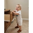 thumbnail image 6 of BemeyourBBs Newborn Baby Boy Girl Golf Outfits Summer Romper One Piece Clothes Casual Golf Themed Pattern Crew Neck Short Sleeve Jumpsuit, 6 of 9