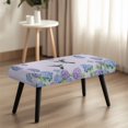 thumbnail image 4 of Whosucclay Hummingbird Hydrangea Print Stretch Dining Bench Cover Wear Resistant Bench Seat Furniture Protector Universal Bench Slipcover Rectangular Bench Cover for Wedding, Hotel, Party, 4 of 7