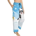 thumbnail image 3 of Kdxio Women's Comfy Stretch Collie in BathtubPrint Drawstring Pajama Pants-Large, 3 of 9