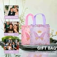 thumbnail image 6 of 24 piece butterfly series gift bags, eco-friendly non-woven reusable tote bags, suitable for wedding and birthday party favor packaging, multi-functional storage and decorative gift bag sets, appl, 6 of 9