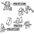 thumbnail image 2 of Febest FRONT ENGINE MOUNT # TM-ST220F OEM 12361-0B011, 2 of 2