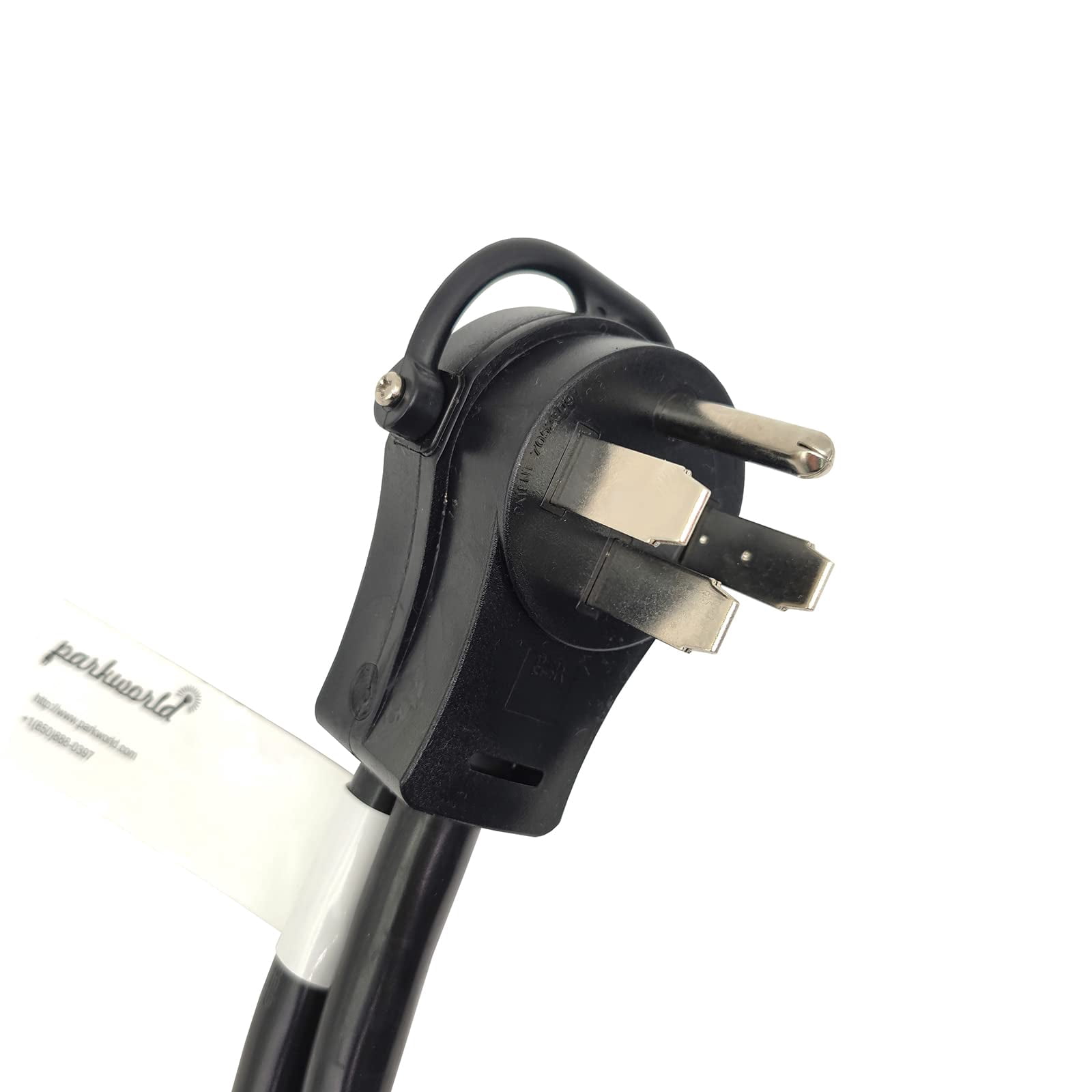 Parkworld 62596 4-Prong RV Splitter, NEMA 14-50P to 6-20R (T-Blade Also for 6-15R) Dual Outlet (3 Feet)