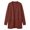 Brick Red, variant on Womens Knit Cardigan Sweater Long Sleeve Open Front Casual Comfortable Coat Versatile Everyday Layering Jacket Deep Patch Pockets Soft Hand Feel