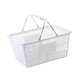 thumbnail image 5 of Cesta de la compra, organizador de supermercado, cesta multiusos de hierro para almacenamiento portátil Blanco, 5 of 9
