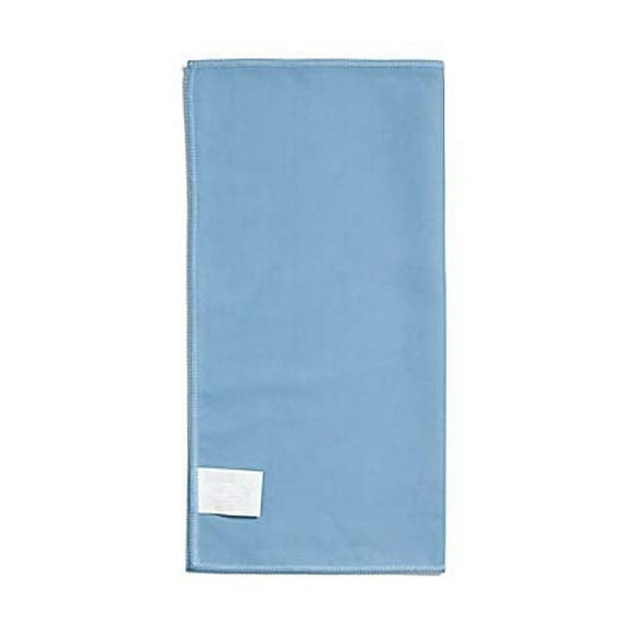 MyOfficeInnovations Glass Blue Suede Cleaning Microfiber Cloths 16"W x 16"L Pack of 12 24300448
