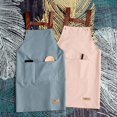 thumbnail image 2 of Delantal de cocina en forma de H grueso, impermeable y a prueba de aceite, para limpiarse las manos, delantal de regalo impreso, 2 of 3