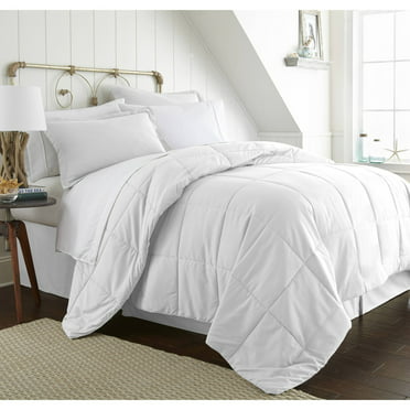 Mainstays White Floral 10 Piece Bed in a Bag Comforter Set with Sheets ...