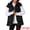 Black, variant on DARING DIVA Women's Puffer Vest Coat Hooded Zip Up Long Sleeveless Jacket S Khaki