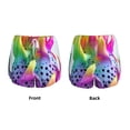 thumbnail image 5 of Lsque Colorful Glitter Dagon Fruit Printed Women's Running Shorts with Liner Pockets,Elastic Quick Dry Workout Athletic Gym Yoga Shorts,Womens High Waist Shorts-Medium, 5 of 9