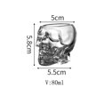 thumbnail image 4 of Vasos de alcohol, vasos de whisky con diseño de calavera para vodka, licor, 3 x 80 ml ER, 4 of 4
