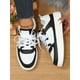 thumbnail image 1 of Women Two Tone Skate Shoes, Lace-up Front Sporty Sneakers, 1 of 5