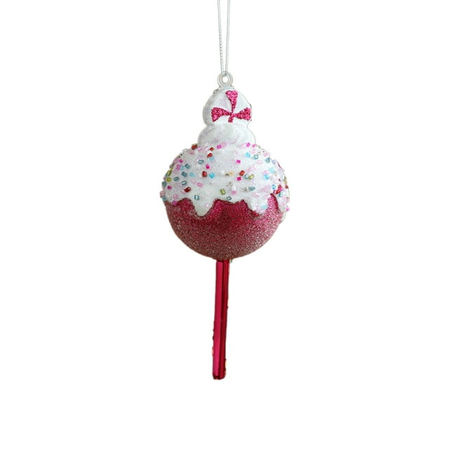 Christmas Tree Pendant Ornament, Plastic Festive Hanging Decor for Window Tree Holiday Ambiance Home Party Decoration