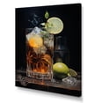 thumbnail image 2 of Designart "Noir Russian Nightcap I" Cocktails Wall Decor, 2 of 7