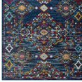 thumbnail image 2 of Entourage Khalida Distressed Vintage Floral Lattice 5x8 Area Rug Blue Orange Yellow Red, 2 of 7