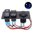 thumbnail image 4 of Car Switch Panel, Multi Purpose Easily Install Car  Protection Level IP65 -25 degrees Celsius -80 degrees Celsius  Dual USB  for Ships for Buses for RVs, 4 of 7