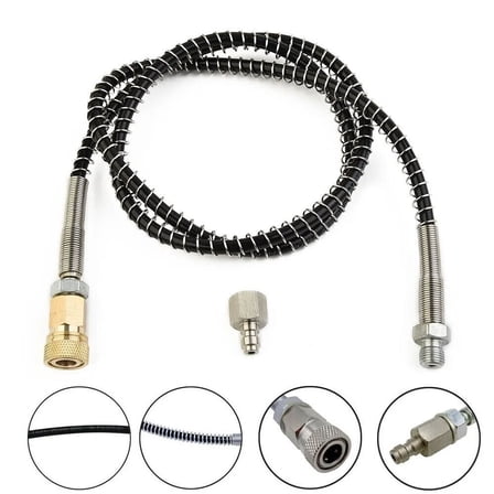 Paintball PCP DN2 31.5in Microbore Hose for Air Fill Station / Charging Adaptor