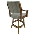 thumbnail image 2 of Tobias Designs Casa 26" Swivel Wood Counter Stool in Natural Fun/ Brown, 2 of 2